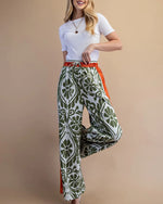 Olive Mix Bold Print Bottoms