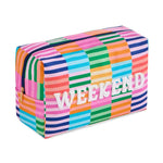 "Weekend" oversized Zip Pouch
