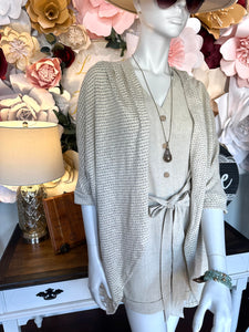Oatmeal/Grey Cocoon Cardigan