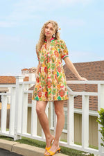 Green Mix Abstract Dress