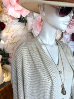 Oatmeal/Grey Cocoon Cardigan