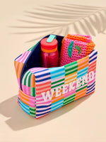 "Weekend" oversized Zip Pouch