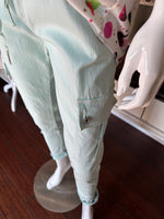 Seafoam Cargo Cuffed Bottoms