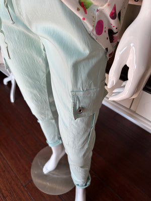 Seafoam Cargo Cuffed Bottoms