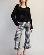 Crochet Scallop Trim Sweater