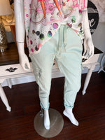 Seafoam Cargo Cuffed Bottoms