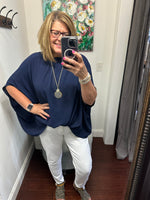 Crepe Mock Neck Back Neck Tie Top