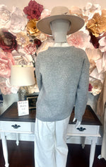 Grey Sweater White Love