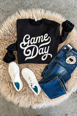 Game Day Vintage Distressed Sweatshirt