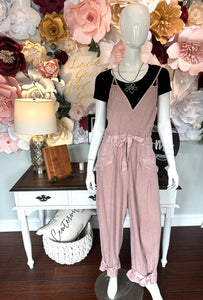 Free People Dusty Pink Jumpsuit
