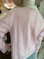 Light Pink tie Front Cardigan