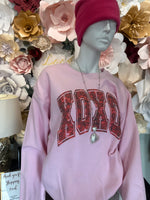 Pink Sweatshirt "XOXO"