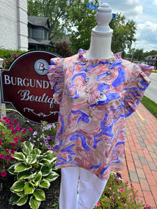 Pink & Purple Swirl design top