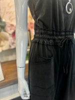 Ash Black Strapless Jumpsuit