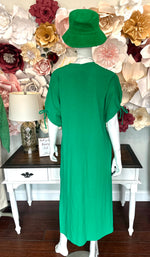 Midi Dress with Tie sleeve detail