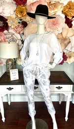 White Linen Top with Muslin Trim