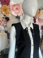 Black Button Down Mini Dress