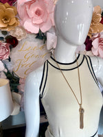 Black/Cream Pleated Maxi Dress