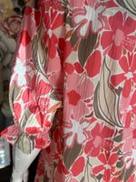 Floral V Neck Dress