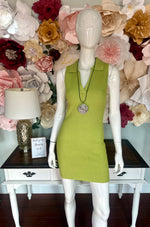 Avocado Sleeveless Mini Dress