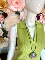 Avocado Sleeveless Mini Dress