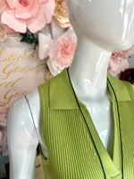 Avocado Sleeveless Mini Dress