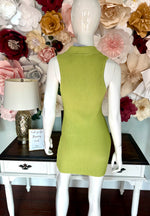 Avocado Sleeveless Mini Dress