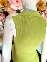 Avocado Sleeveless Mini Dress