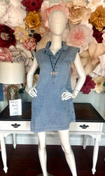 Light Denim Sleeveless Dress