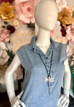 Light Denim Sleeveless Dress