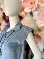 Light Denim Sleeveless Dress