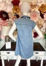 Light Denim Sleeveless Dress