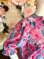 Floral V Neck Dress