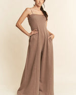 Mocha Tube wide leg Jumpsuit