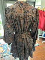 Black/Brown Pasiley Dress