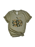 Olive Floral Pumpkin
