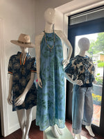 Blue Floral Embroidered Dress