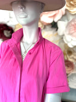 Pink Collar Button Dress