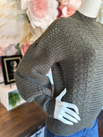 Dark Green Turtleneck Sweater