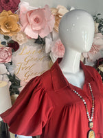 Rust Tiered Dress (XL-2XL)