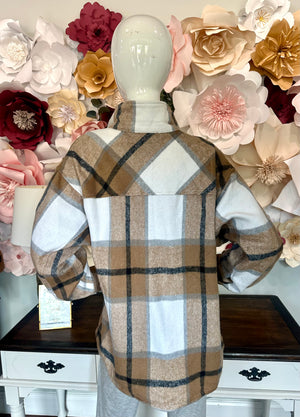 Mocha Button Down Jacket