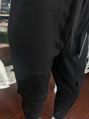 Judy Blue Brand HW Jet Black Cuff Jogger