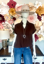 Collar V-Neck top