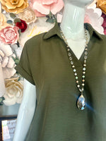 Collar V-Neck top