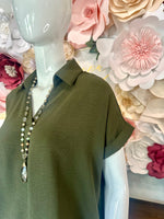 Collar V-Neck top