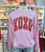 Pink Sweatshirt "XOXO"