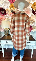 Brown Mixed Plaid Long Flannel