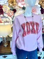 Pink Sweatshirt "XOXO"