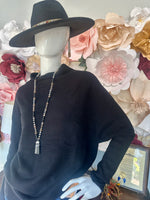 Black Cozy Oversized Pullover