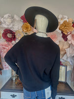 Black Cozy Oversized Pullover